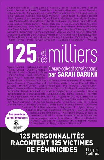 Couverture du livre « 125 et des milliers » de Sarah Barukh aux éditions Harpercollins