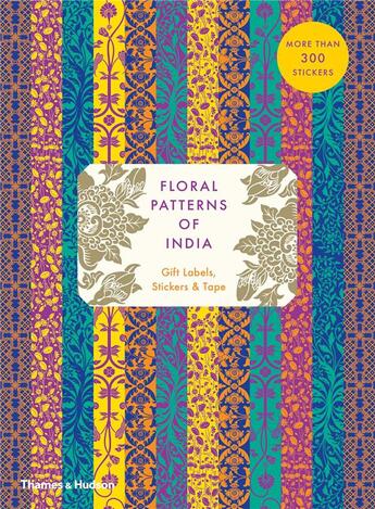 Couverture du livre « Floral patterns of india sticker & tape book » de Henry Wilson aux éditions Thames & Hudson