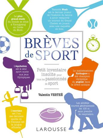 Couverture du livre « Brèves de sport » de  aux éditions Larousse