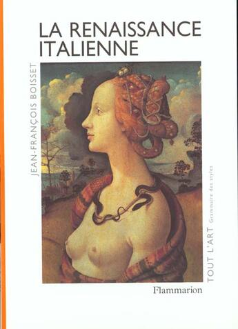 Couverture du livre « La renaissance italienne » de Boisset Jean-Francoi aux éditions Flammarion