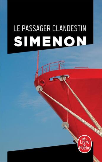 Couverture du livre « Le passager clandestin » de Georges Simenon aux éditions Le Livre De Poche