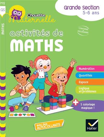 Couverture du livre « Chouette maternelle activites de maths grande section » de Doutremepuich/Delval aux éditions Hatier