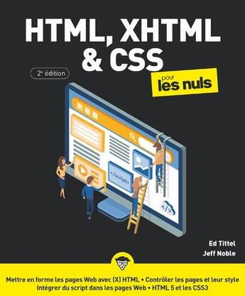 Couverture du livre « HTML & CSS3 pour les nuls » de Ed Tittel et Jeff Noble aux éditions First Interactive