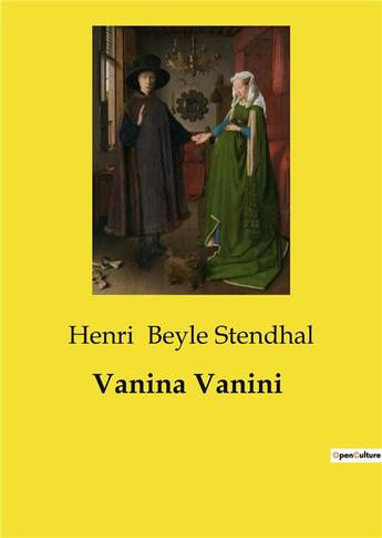 Couverture du livre « Vanina vanini » de Beyle Stendhal Henri aux éditions Culturea