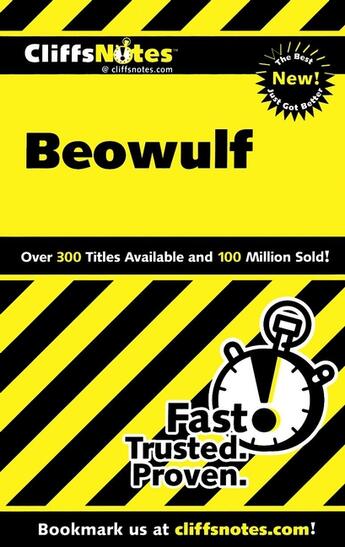 Couverture du livre « CliffsNotes Beowulf » de Baldwin Stanley P aux éditions Houghton Mifflin Harcourt