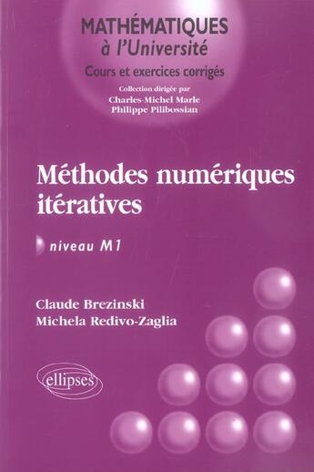 Couverture du livre « Methodes numeriques iteratives - niveau m 1 » de Brezinski aux éditions Ellipses