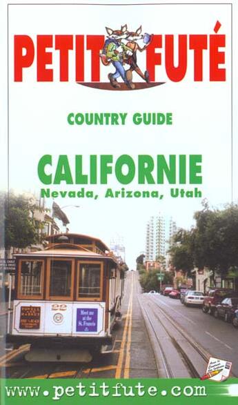 Couverture du livre « GUIDE PETIT FUTE ; COUNTRY GUIDE ; Californie, Nevava, Arizona, Utah » de  aux éditions Le Petit Fute