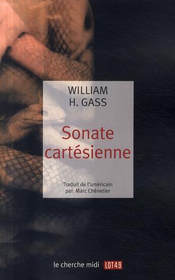 Couverture du livre « Sonate cartésienne » de William Gass aux éditions Cherche Midi