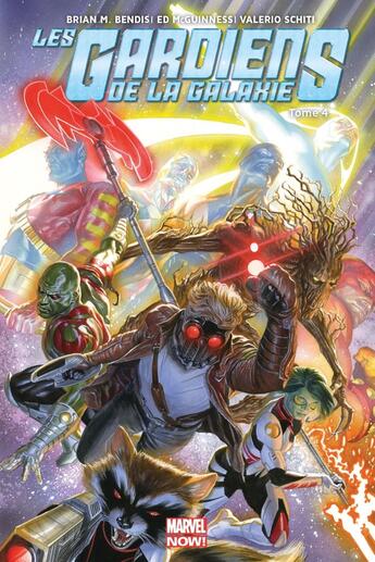 Couverture du livre « Les Gardiens de la Galaxie Tome 4 : original sin » de Valerio Schiti et David Lopez et Ed Mcguinness et Brian Michael Bendis aux éditions Panini