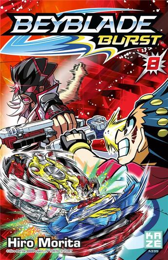 Couverture du livre « Beyblade - burst Tome 8 » de Hiro Morita aux éditions Crunchyroll