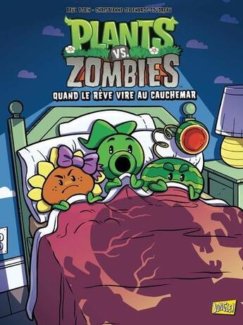 Couverture du livre « Plants vs zombies Tome 19 : quand le rêve vire au cauchemar » de Paul Tobin aux éditions Jungle