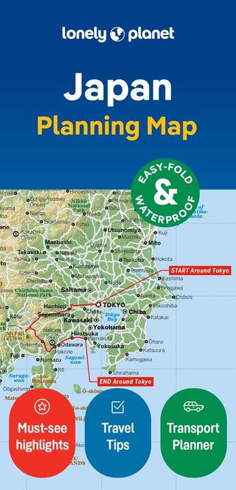 Couverture du livre « Japan planning map 2ed - anglais » de Lonely Planet aux éditions Lonely Planet France