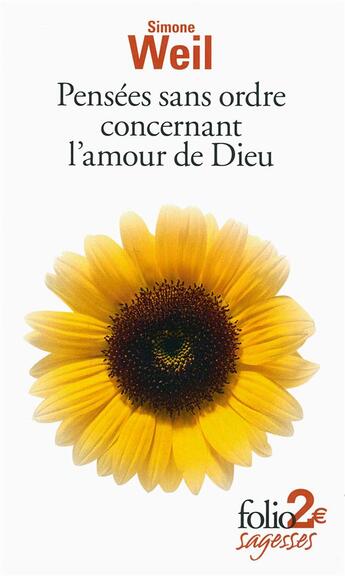 Couverture du livre « Pensées sans ordre concernant l'amour de dieu » de Simone Weil aux éditions Gallimard