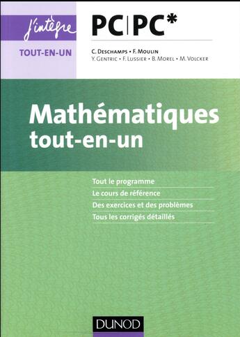 Couverture du livre « Mathématiques tout-en-un PC/PC* » de  aux éditions Dunod