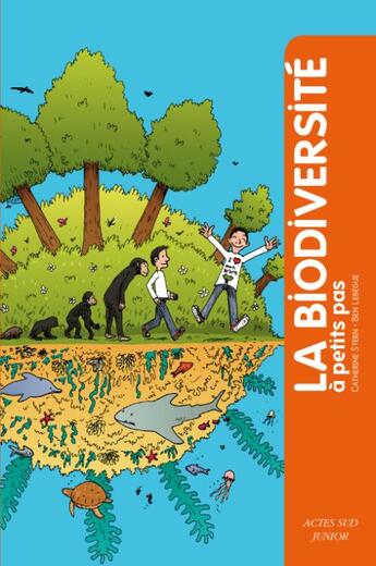 Couverture du livre « A PETITS PAS : la biodiversité » de Catherine Stern et Benlebegue aux éditions Actes Sud Junior