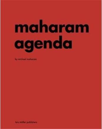 Couverture du livre « Maharam agenda » de Maharam Ed. aux éditions Lars Muller