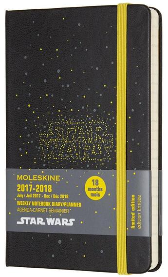 Couverture du livre « Agenda 18 mois semainier Star Wars 2017-18 poche » de  aux éditions Moleskine