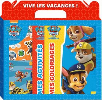 Couverture du livre « Paw patrol-la pat'patrouille - ma valisette vive les vacances » de  aux éditions Hachette Jeunesse