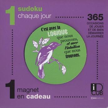 Couverture du livre « Éphéméride sudoku ; 1 sudoku chaque jour » de  aux éditions Casa