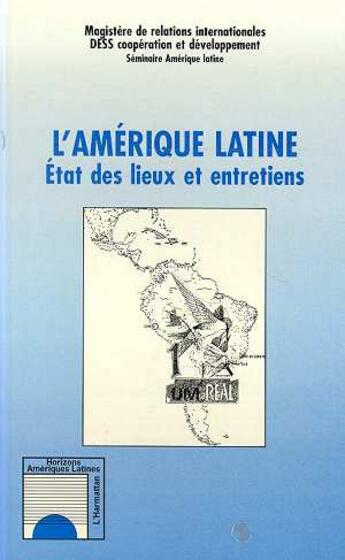 Couverture du livre « L'amerique latine - etats des lieux et entretiens » de  aux éditions L'harmattan