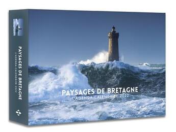 Couverture du livre « L'agenda : calendrier paysages de Bretagne (édition 2022) » de  aux éditions Hugo Image