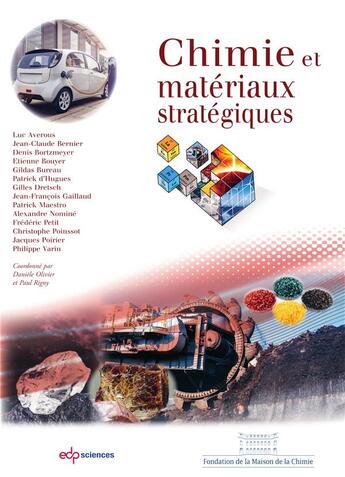 Couverture du livre « Chimie et matériaux stratégiques » de Paul Rigny et Daniele Olivier et Collectif aux éditions Edp Sciences