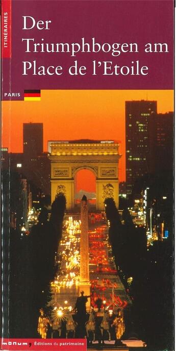 Couverture du livre « L'arc de triomphe de l'etoile » de  aux éditions Editions Du Patrimoine