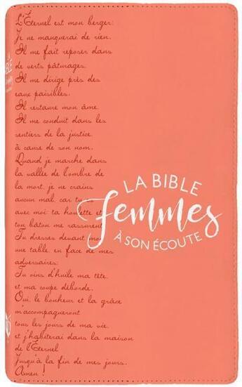 Couverture du livre « Bible : femmes à son écoute » de Bible aux éditions Ministere Multinlingue International