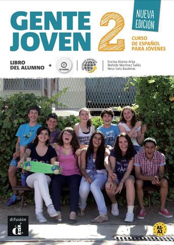 Couverture du livre « GENTE JOVEN 2 ; espagnol ; A1, A2 ; livre de l'élève » de  aux éditions La Maison Des Langues