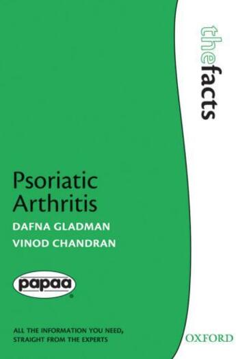 Couverture du livre « Psoriatic Arthritis » de Chandran Vinod aux éditions Oup Oxford