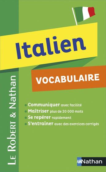 Couverture du livre « Italien ; vocabulaire » de Marina Ferdeghini et Paola Niggi aux éditions Nathan