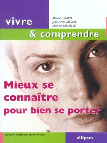 Couverture du livre « Mieux se connaitre pour bien se porter » de Rubin/Messali aux éditions Ellipses