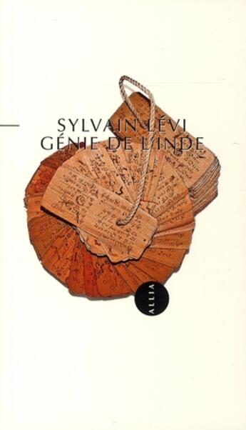 Couverture du livre « Génie de l'Inde » de Sylvain Levi aux éditions Allia