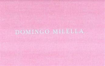 Couverture du livre « Domingo milella » de Milella Domingo aux éditions Steidl