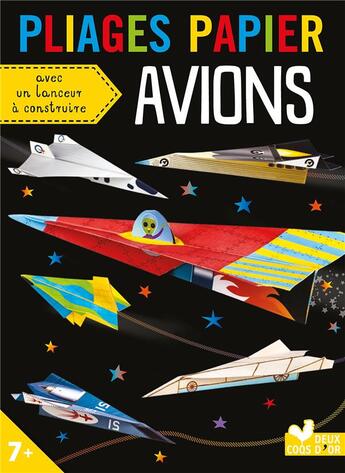 Couverture du livre « Pliages papier ; avions » de  aux éditions Deux Coqs D'or