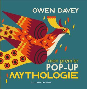 Couverture du livre « Mon premier pop-up des creatures de la mythologie » de Owen Davey aux éditions Gallimard-jeunesse