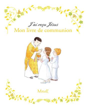 Couverture du livre « Mon livre de communion » de  aux éditions Mame