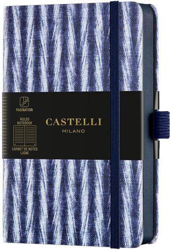 Couverture du livre « Carnet shibori poche ligné twill » de  aux éditions Castelli Milano