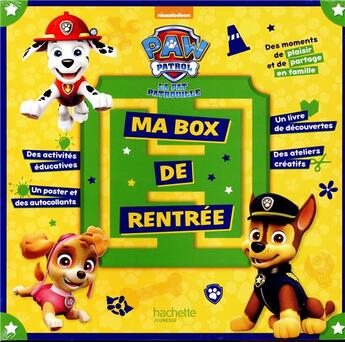 Couverture du livre « Paw patrol-la pat'patrouille - ma box de rentree » de  aux éditions Hachette Jeunesse