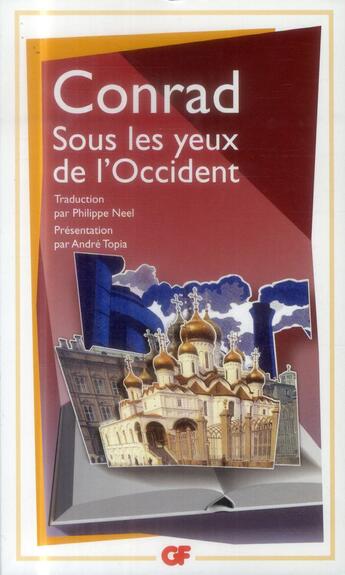 Couverture du livre « Sous les yeux de l'Occident » de Joseph Conrad aux éditions Flammarion