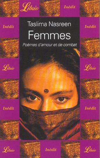 Couverture du livre « Femmes - poemes d'amour et de combat » de Taslima Nasreen aux éditions J'ai Lu