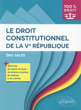 Couverture du livre « Le droit constitutionnel » de Eric Sales aux éditions Ellipses