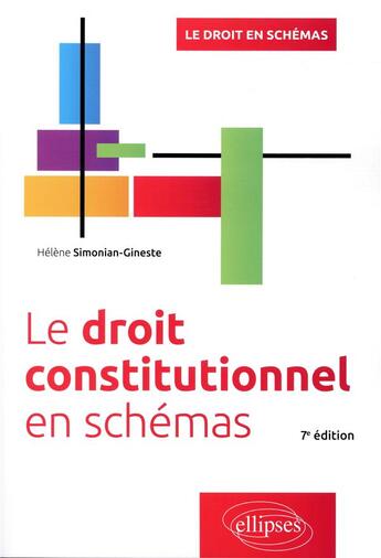 Couverture du livre « Le droit constitutionnel en schémas (7e édition) » de Helene Simonian-Gineste aux éditions Ellipses