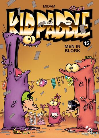 Couverture du livre « Kid Paddle Tome 15 : men in blork » de Midam aux éditions Glenat