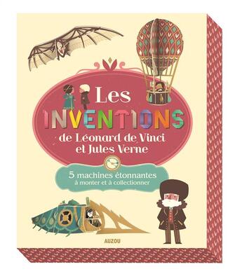 Couverture du livre « Papertoys géants : les inventions de Léonard de Vinci et de Jules Verne ; 5 machines étonnantes à monter et à collectionner » de Le Loarer/Bothu aux éditions Auzou