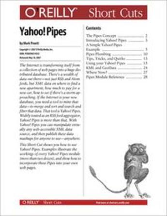 Couverture du livre « Yahoo! Pipes » de Mark Pruett aux éditions O Reilly