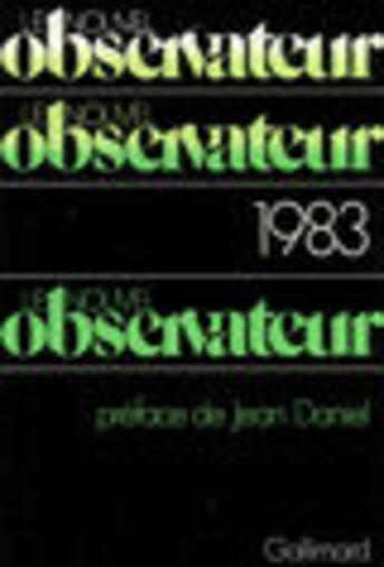 Couverture du livre « Le nouvel observateur 1983 » de Collectif Gallimard aux éditions Gallimard (patrimoine Numerise)