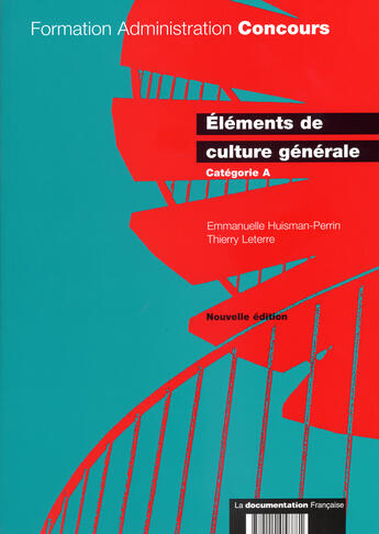 Couverture du livre « Elements de culture generale, categorie a » de  aux éditions Documentation Francaise