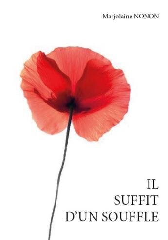 Couverture du livre « Il suffit d'un souffle » de Marjolaine Nonon aux éditions Publishroom Factory