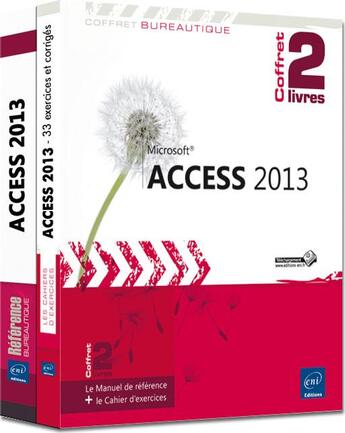 Couverture du livre « Access 2013 ; coffret de 2 livres ; le manuel de référence ; le cahier d'exercices » de Pierre Rigollet aux éditions Eni
